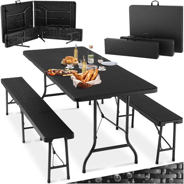 tectake Dining table and bench set