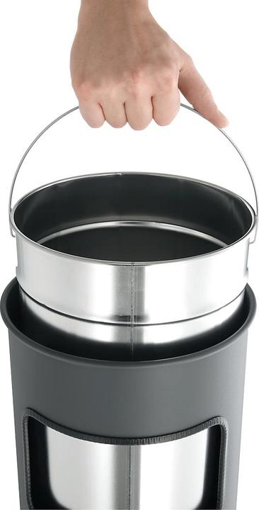 Actual product image Durable Stainless steel pedestal ashtray with sieve (17 l)