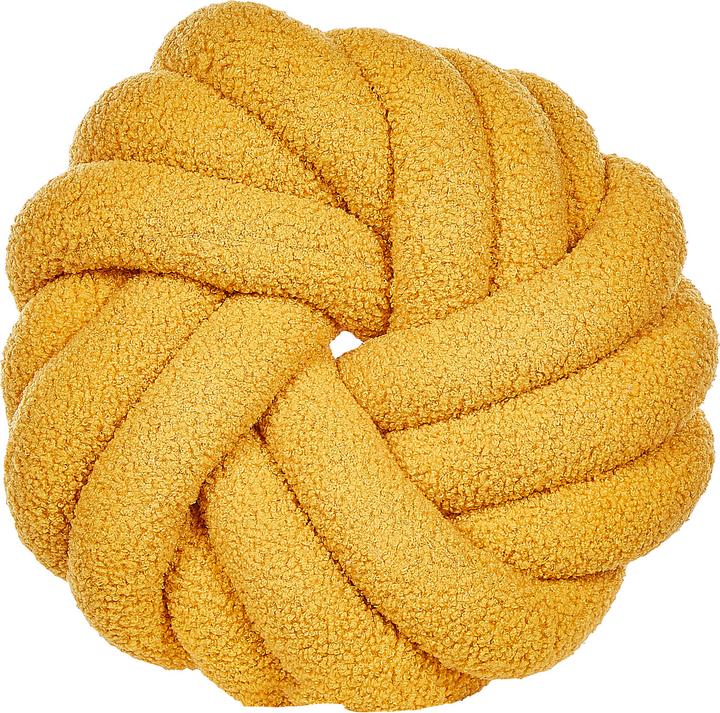 Immagine prodotto Beliani Cuscino Boucle Knot Giallo 31 x 31 cm AKOLA (31 x 31 cm)
