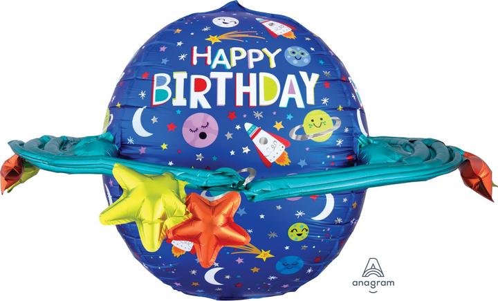 Produktbild Anagram UltraShape Happy Birthday Colorful Galaxy Folienba
