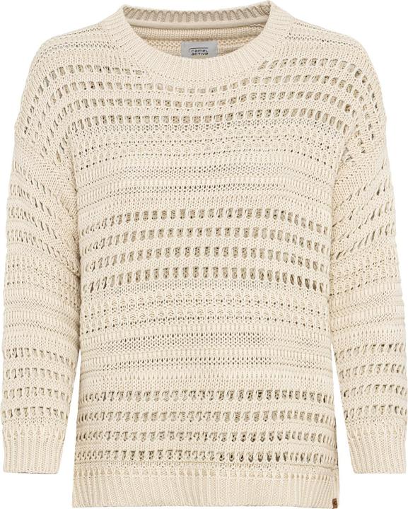 Camel Active Pullover mit Lochstrickmuster