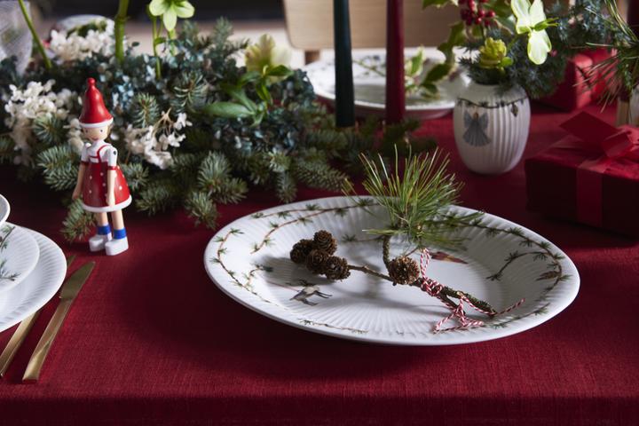 Produktbild Kähler Hammershøi Christmas Vase 10,5 cm - White With Deko (693208) (1 x, 10.5 x 8.5 cm)