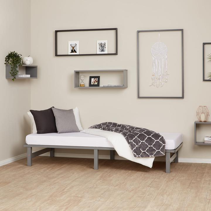Actual product image Jamb Pallet bed Wooden bed 90x200cm solid wood white (90 x 200 cm)
