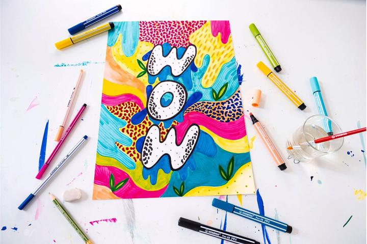 Image du produit STABILO PEN 68 MAX ARTY - Feutre de coloriage (4 couleurs, 4 x)