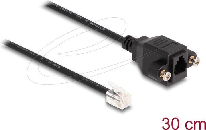 Immagine prodotto Delock Cavo da RJ10 maschio a RJ10 femmina per installazione 30 cm sc