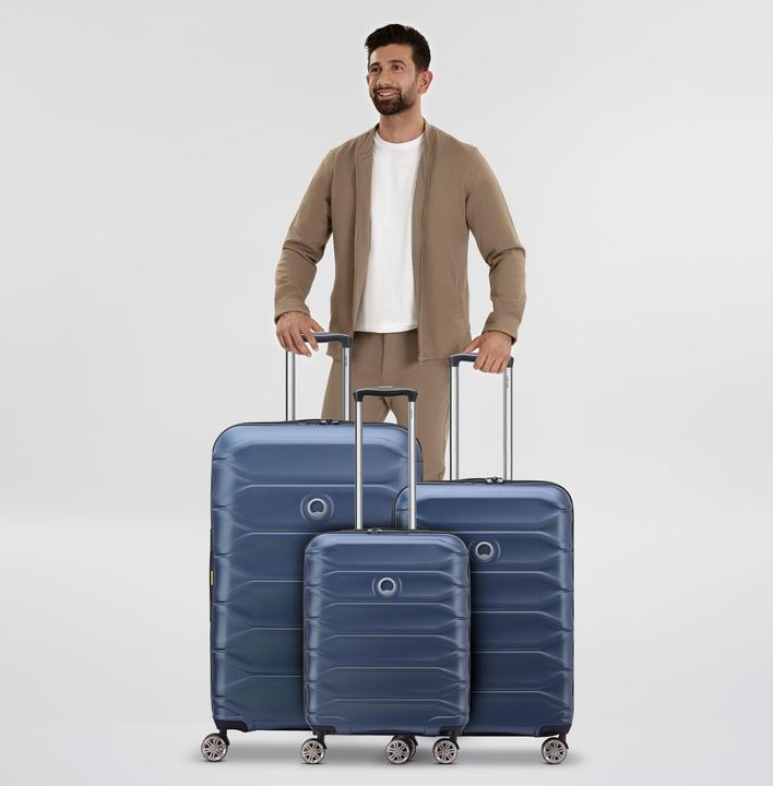 Produktbild Delsey Meteor 4 Rollen Kofferset 3-teilig mit Dehnfalte (221 l, XL (ab 115l))