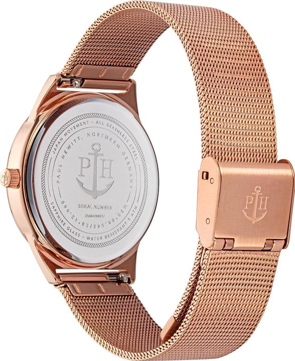 Image du produit Paul Hewitt Praia Black Sea Rose Gold Mesh (Montre analogique, 33 mm)