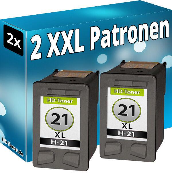 Produktbild Druckfuxx 2x TINTE PATRONEN für HP 21 XL DESKJET 3920 3940 D1360 D1460 D1560 D23
