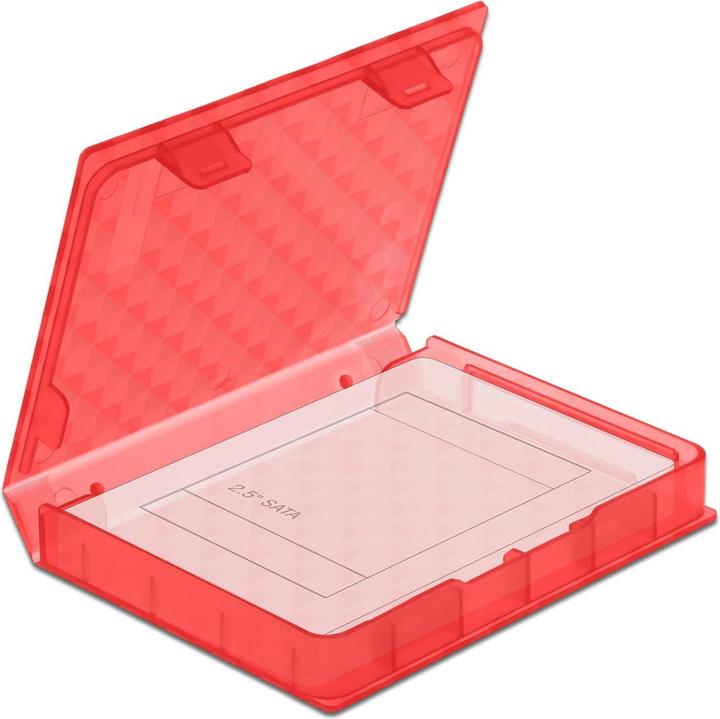 Actual product image Delock Protection box for 2.5? HDD / SSD red