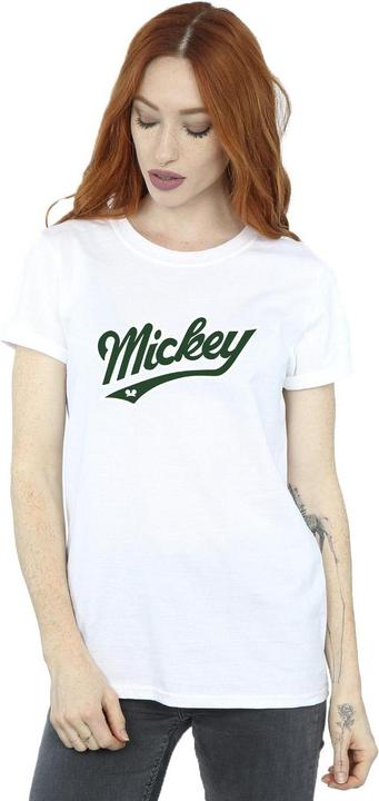 Actual product image Disney Womens/Ladies Mickey Mouse Bold Cotton Boyfriend T-Shirt (3XL)