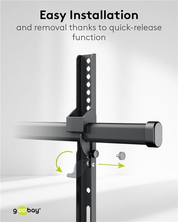 Image du produit Goobay Support TV mural Pro FULLMOTION XL WideRange 43-90z ciseaux rotatif/incliné 80kg (Mur, 90", 80 kg)