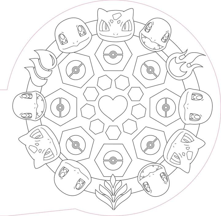 Immagine prodotto Libro di attività sui Pokémon: divertimento da colorare MANDALA