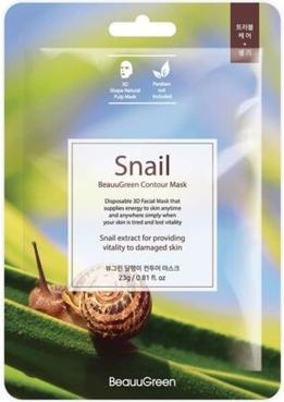 Image du produit Beauugreen Snail Contour Mask Masque coréen avec Snail Slime 23Ml (23 ml)