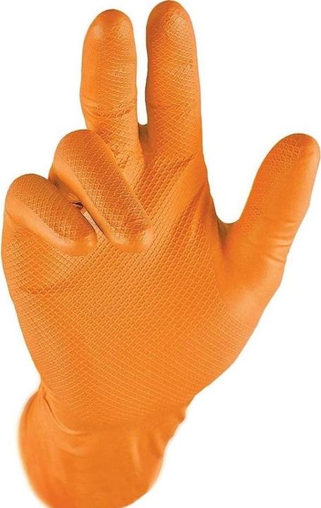 Grippaz 246 Orange Gants en nitrile 50 pièces O (M)