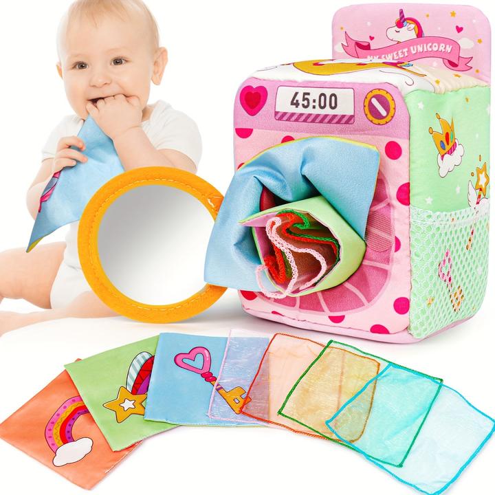 Immagine prodotto Activity Board Giocattoli a scatola di fazzoletti per neonati, giocattoli per bambini e bambini da riempire con le