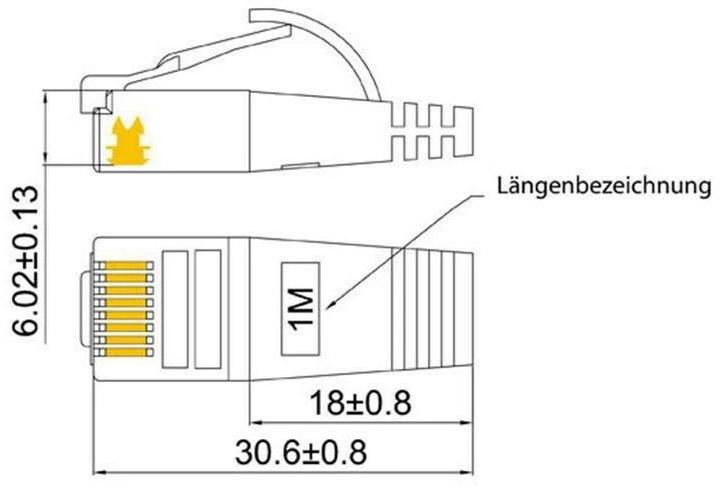Actual product image Wirewin Network cable (STP, CAT6, 7.50 m)
