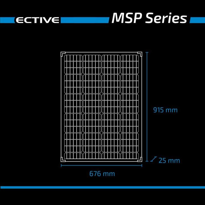 Image du produit Ective Panneau solaire 120W 12V Panneau solaire PV Photovoltaïque Cellule solaire 120 Watt (120 W, 6.50 kg)