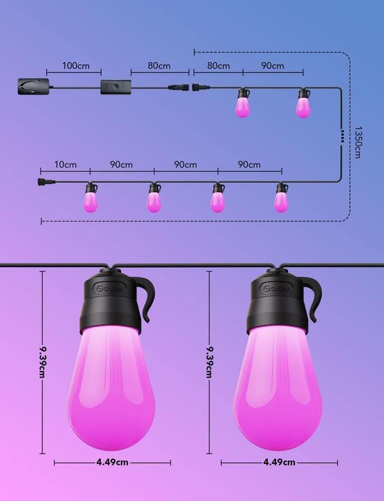 Immagine prodotto Govee Luci LED da favola Smart RGBICW (15 m)