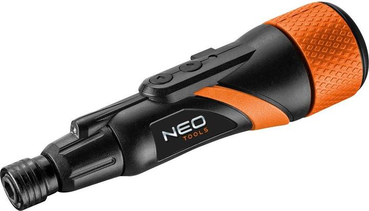 Neo Cordless micro USB screwdriver 3.6 V, Li-Ion, plastic box + accessories (Rechargeable battery operated)