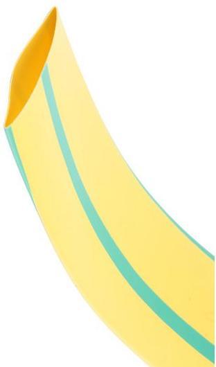 Actual product image Rs Pro Green/yellow heatshrink tube 24/8mm i/d