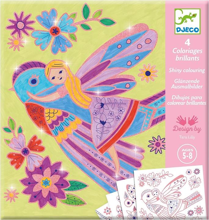 Actual product image Djeco Colouring pictures little wings