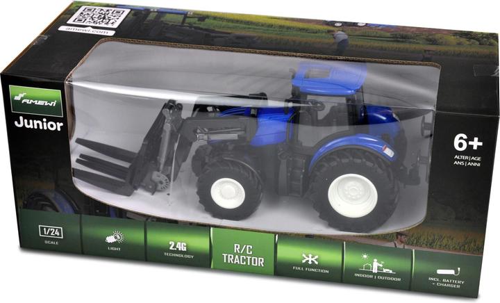 Produktbild Amewi RC Traktor mit Palettengabel LiIon 500mAh blau/6+ (RTR Ready-to-Run)