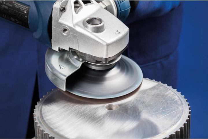 Actual product image Pferd COMBICLICK soft fleece disc CC Ø 115 mm A 180 for cleaning & satin finishing for angle grinders
