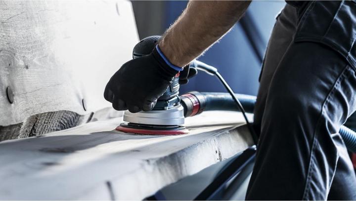 Actual product image Bosch Professional Zubehör EXPERT M480 Sanding net for random orbital sander, 125 mm, G 80, 5 pieces (80)
