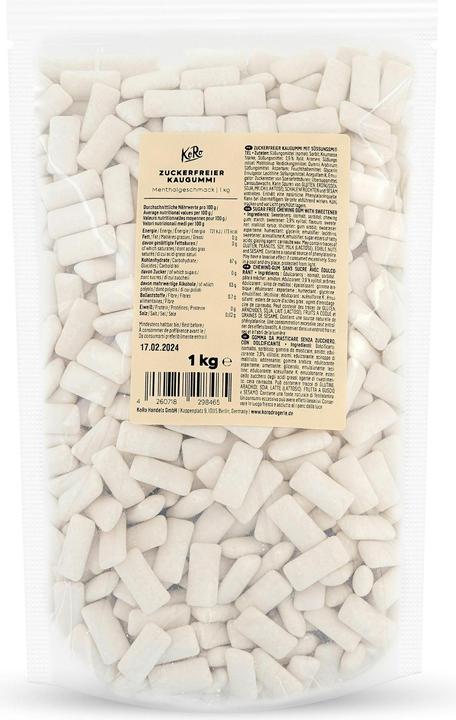 Actual product image KoRo Sugar-free chewing gum with sweetener (1 pcs., 1000 g)