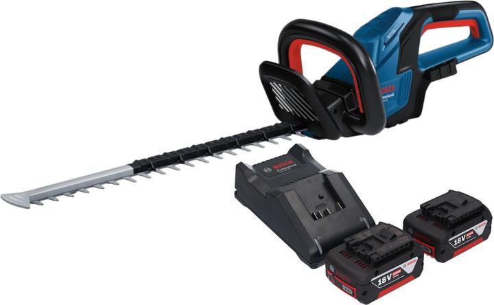 Actual product image Bosch Professional Bosch GHE 18V-50 Professional Akku Heckenschere 18 V 50 cm Brushless + 2x Akku 5,0 Ah + Ladegerät (Cordless hedgecutters)