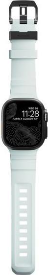 Immagine prodotto Nomad Rocky Point Band 46/49mm Icy Blue Glow Connector Black (Gomma fluorurata (FKM), Apple Watch Ultra 2, Apple Watch Ultra)