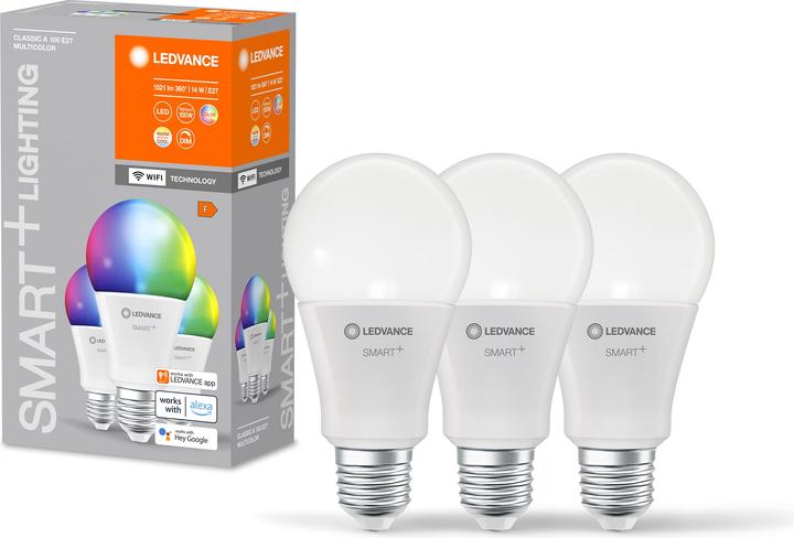 Immagine prodotto Ledvance Smart+ Wifi Classic (E27, 14 W, 1521 lm, 3 x, F)