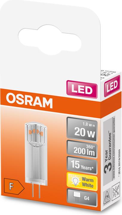 Actual product image Osram Pin (G4, 1.80 W, 200 lm, 1 x, F)