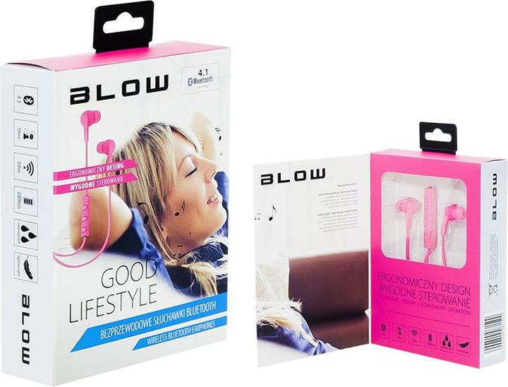 Produktbild Blow 32-775# Kopfhörer & Headset im Ohr Pink (180 h, Kabellos)