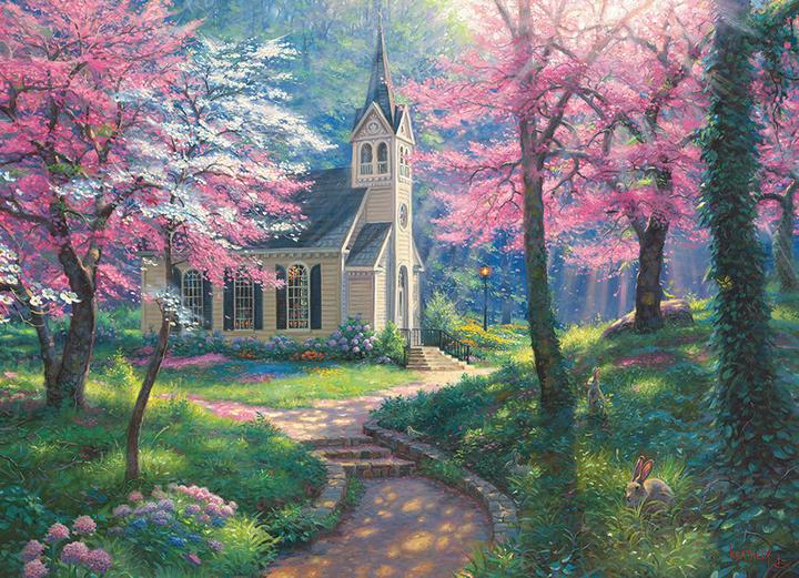 Actual product image Cobble Hill Frühlingsumarmung Puzzle 500 Teile (500 pieces)