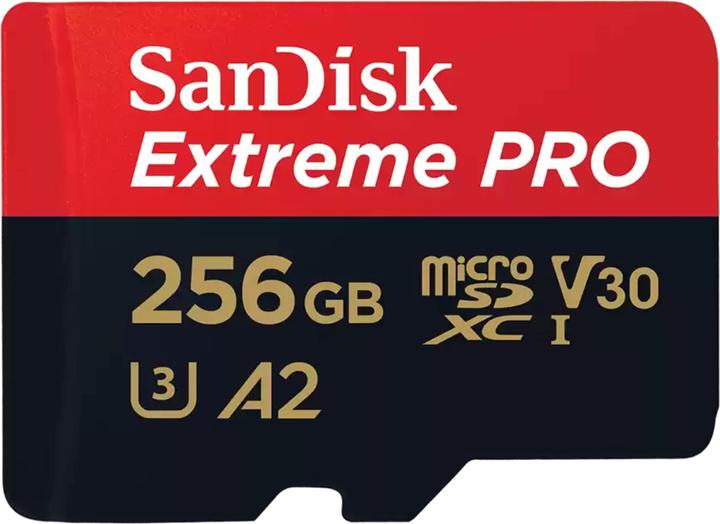 SanDisk Extreme PRO UHS-I V30 (256 Go, microSDXC, U3, UHS-I)