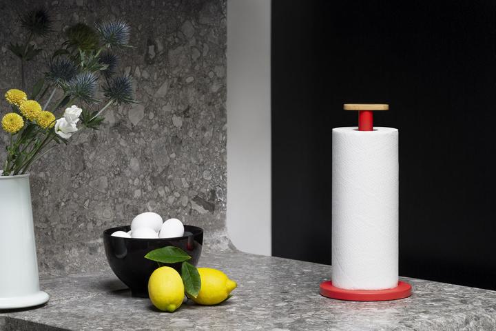 Image du produit Alessi Porte-rouleau de cuisine MATTINA rouge
