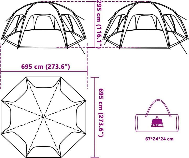Actual product image VidaXL Randee (695 cm, 695 cm)