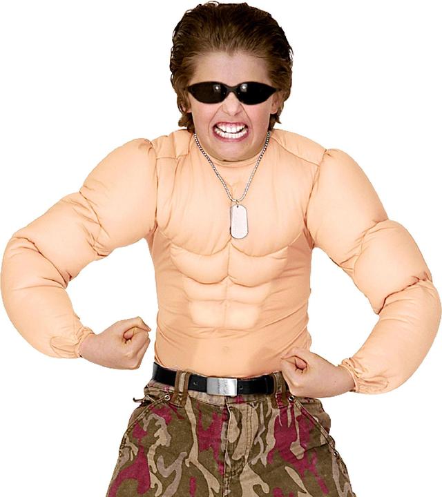 Actual product image Widmann Muscle Shirt - Sixpack (Kids) (116)