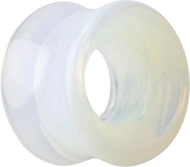 Star Piercing Flared Tunnel aus Opalite Stein (ohne Messing, Mineralisch)