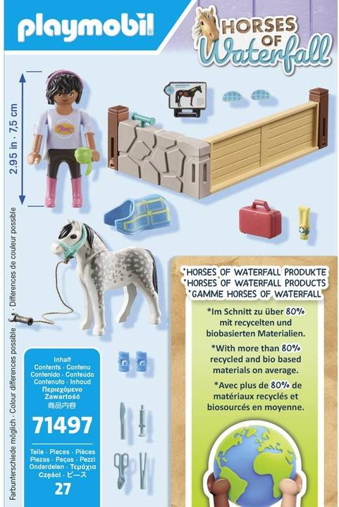 Produktbild Playmobil Pferdetherapeutin (71497, Playmobil Horses of Waterfall)