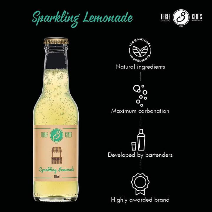 Produktbild Three Cents Sparkling Lemonade (6 x 20 cl)