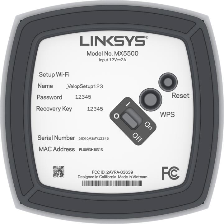 Actual product image Linksys Atlas Pro 6 Dual-band ( / ) Wi-Fi 6 (802.11ax) White 3 Internal