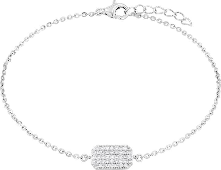 Actual product image Amor bracelet for ladies, 925 Sterling silver, zirconia synth. (19 cm, Silver 925)