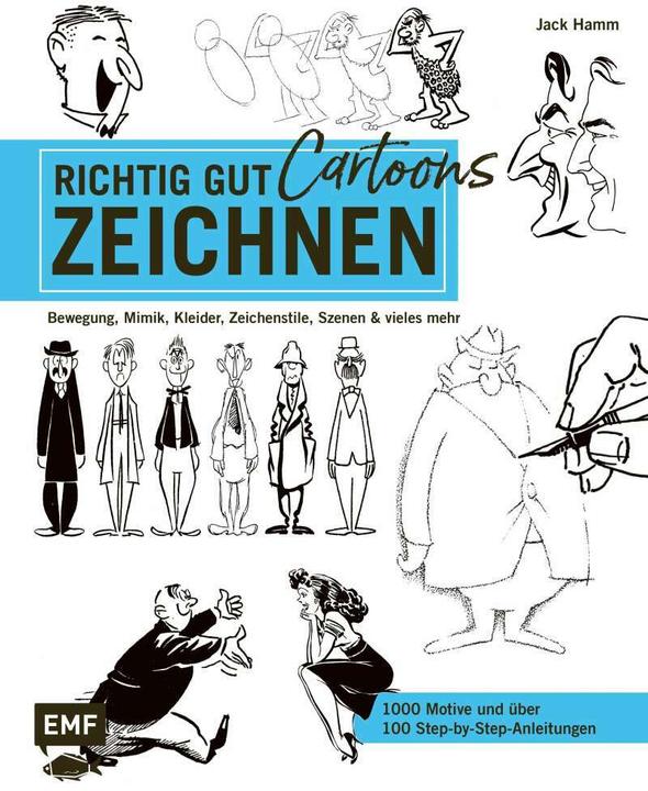 Produktbild Richtig gut zeichnen – Cartoons (Deutsch, Jack Hamm, 2020)