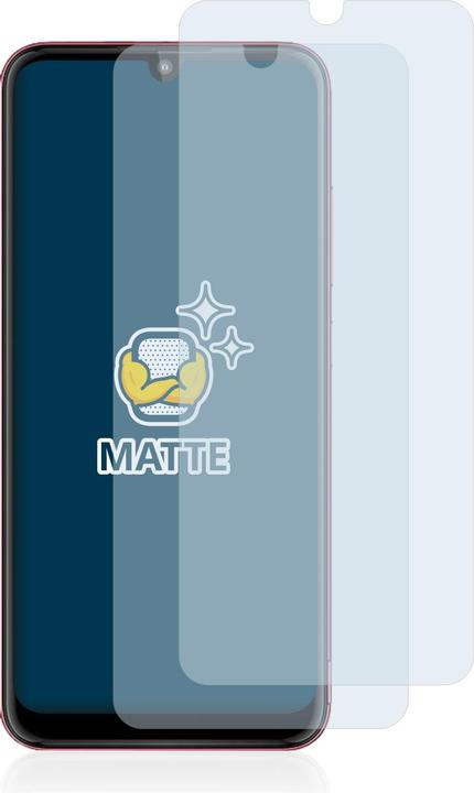 Actual product image BROTECT Anti-glare screen protector matt (2 Piece, Motorola Moto E6 Plus)