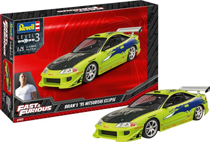 Actual product image Revell Fast & Furious Brians 1995 Mitsubishi Eclipse