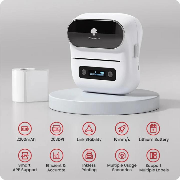 Image du produit Phomemo M220 WHI (203 dpi)