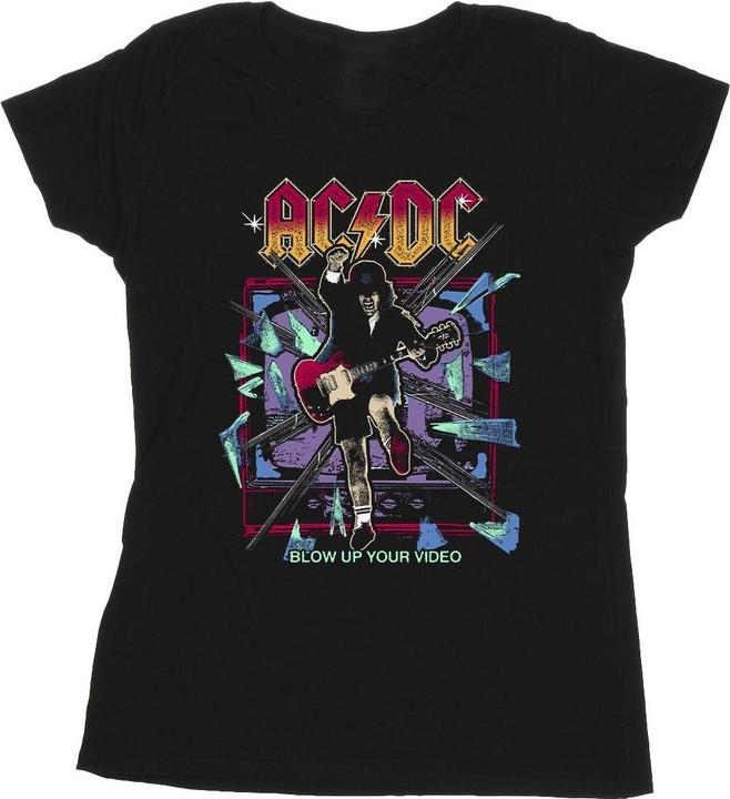 Actual product image AC/DC Womens/Ladies Blow Up Your Video Jump Cotton T-Shirt (XL)