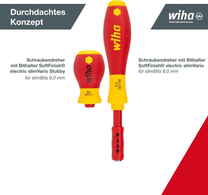 Produktbild Wiha Schraubendreher und Bit Set (Schlitzschrauben, Pozidriv-Kreuzschlitz (PZ))